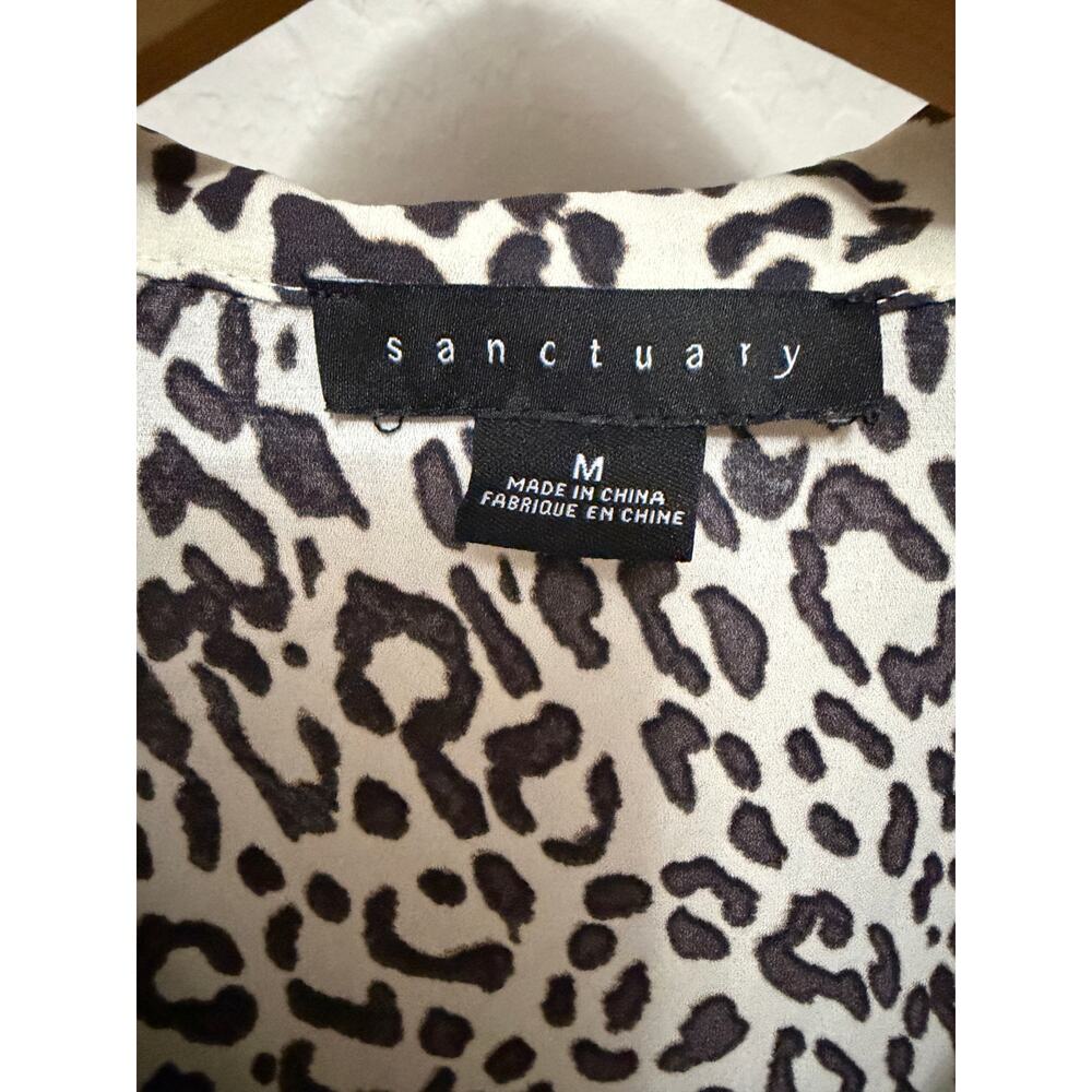 Sanctuary- black and white leopard print- size medium - Picture 2 of 4